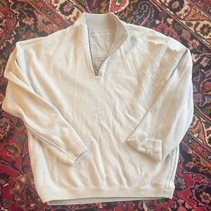 REVERSIBLE Tommy Bahama Men's Light Tan Zip-Up Sweater